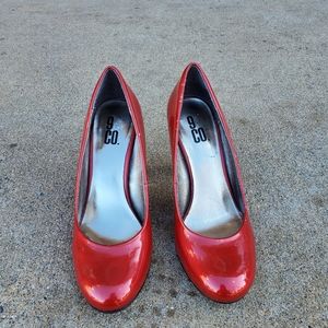 9 & Co. Red Pumps, Size 8